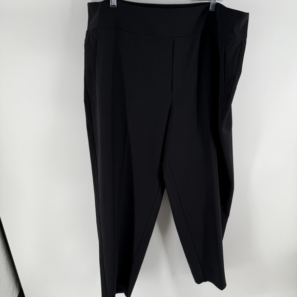 Athleta Pants - Athleta Stellar Ankle Pants‎ Womens 20 Black Stretch Elastic Waist Tapered Leg